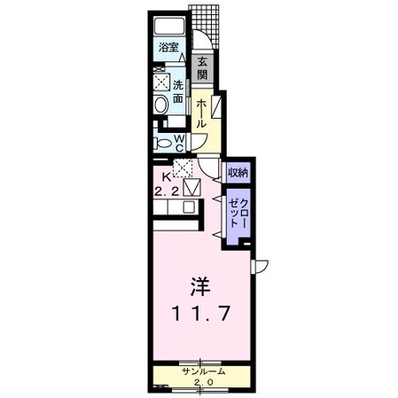 塩尻駅 徒歩16分 1階の物件間取画像